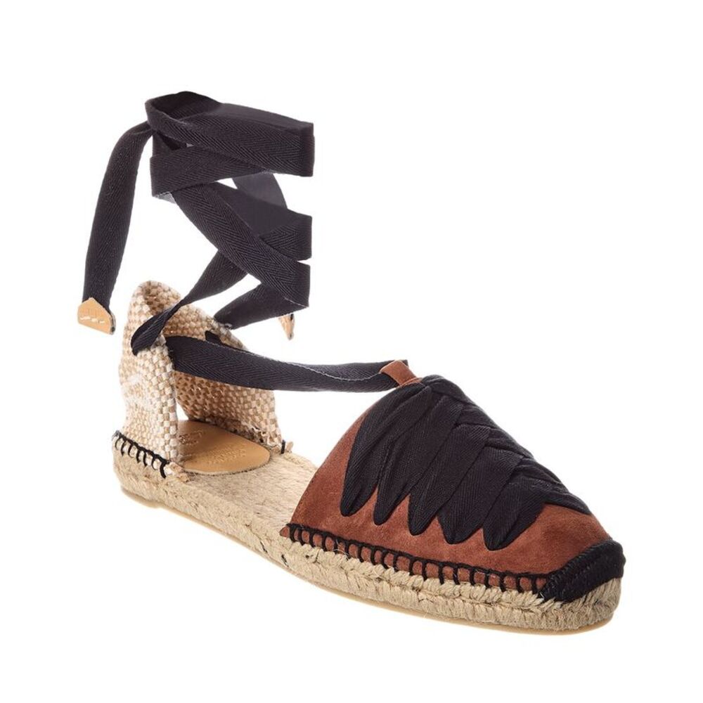 Castañer Kiva Suede Sandal, Brown